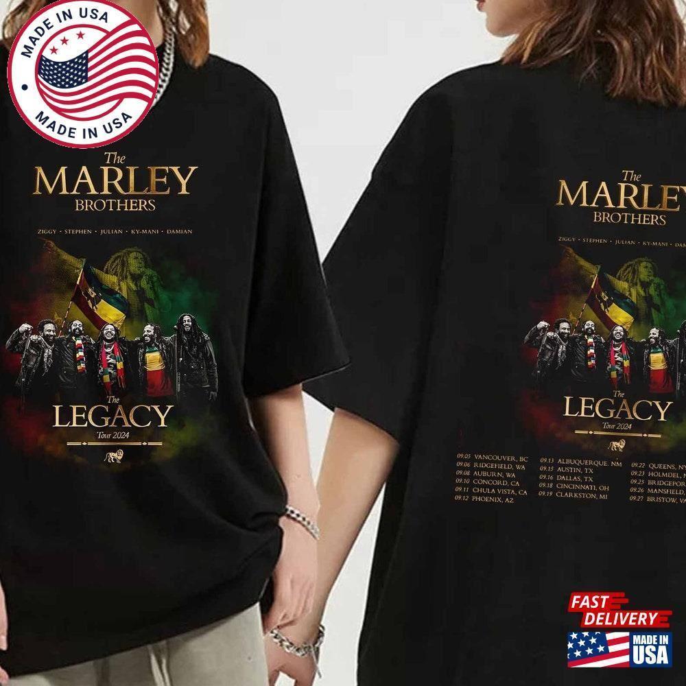 The Marley Brothers  Tour Shirt Legacy Fan   2 Sided